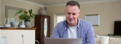 Man looking at renters' rights act